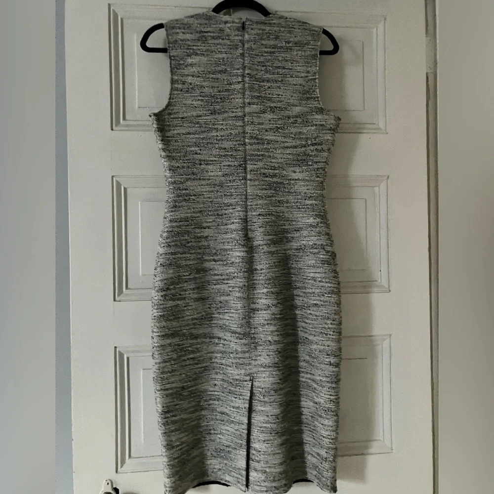 THEORY Eano Branson salt & pepper sheath dress. Body con w/ stretch. Like new. - Picture 6 of 9